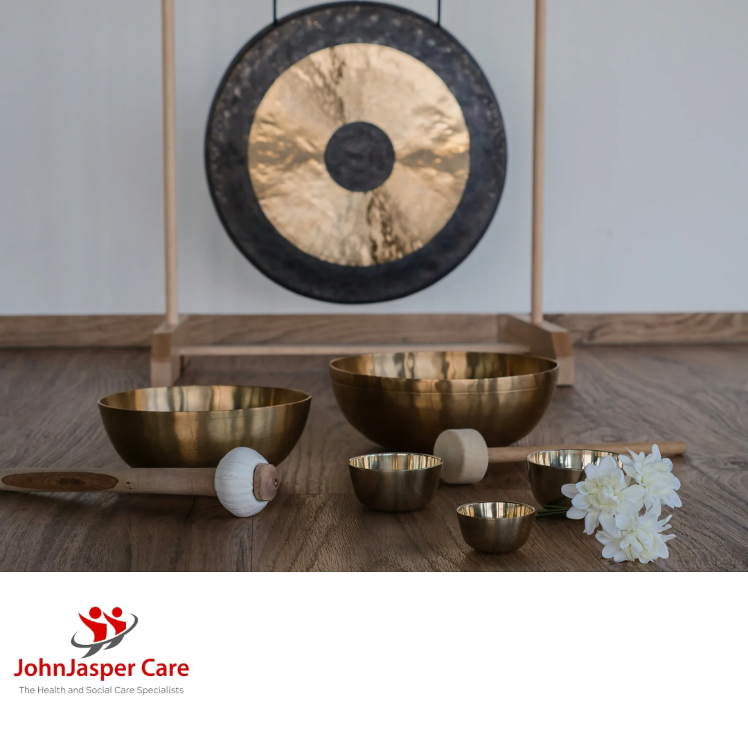 Gong bath meditation for relaxation